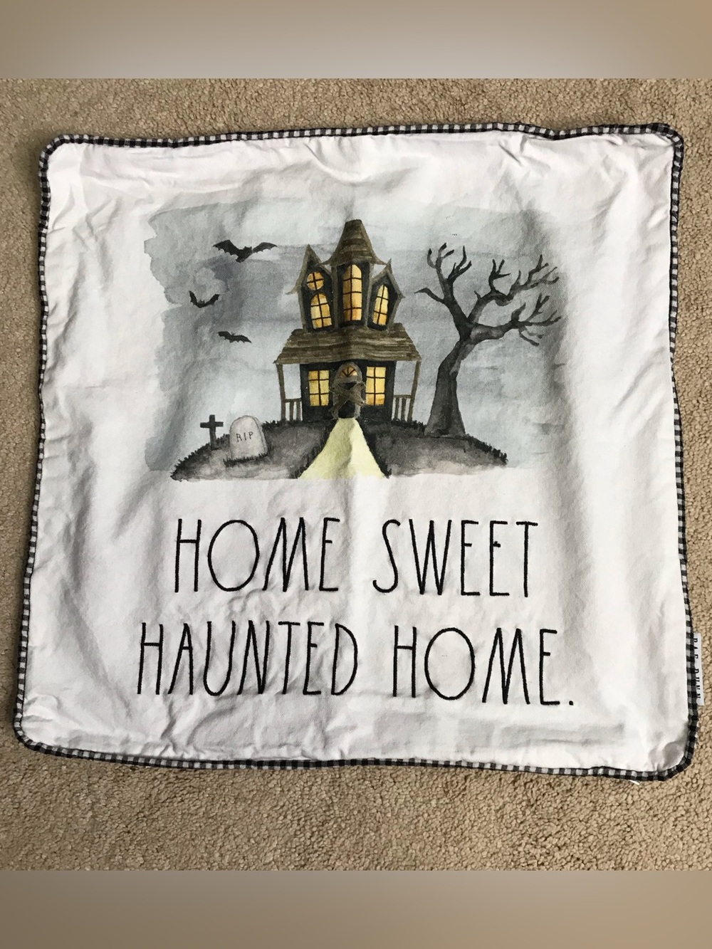 Rae Dunn Halloween Throw Pillow Cover